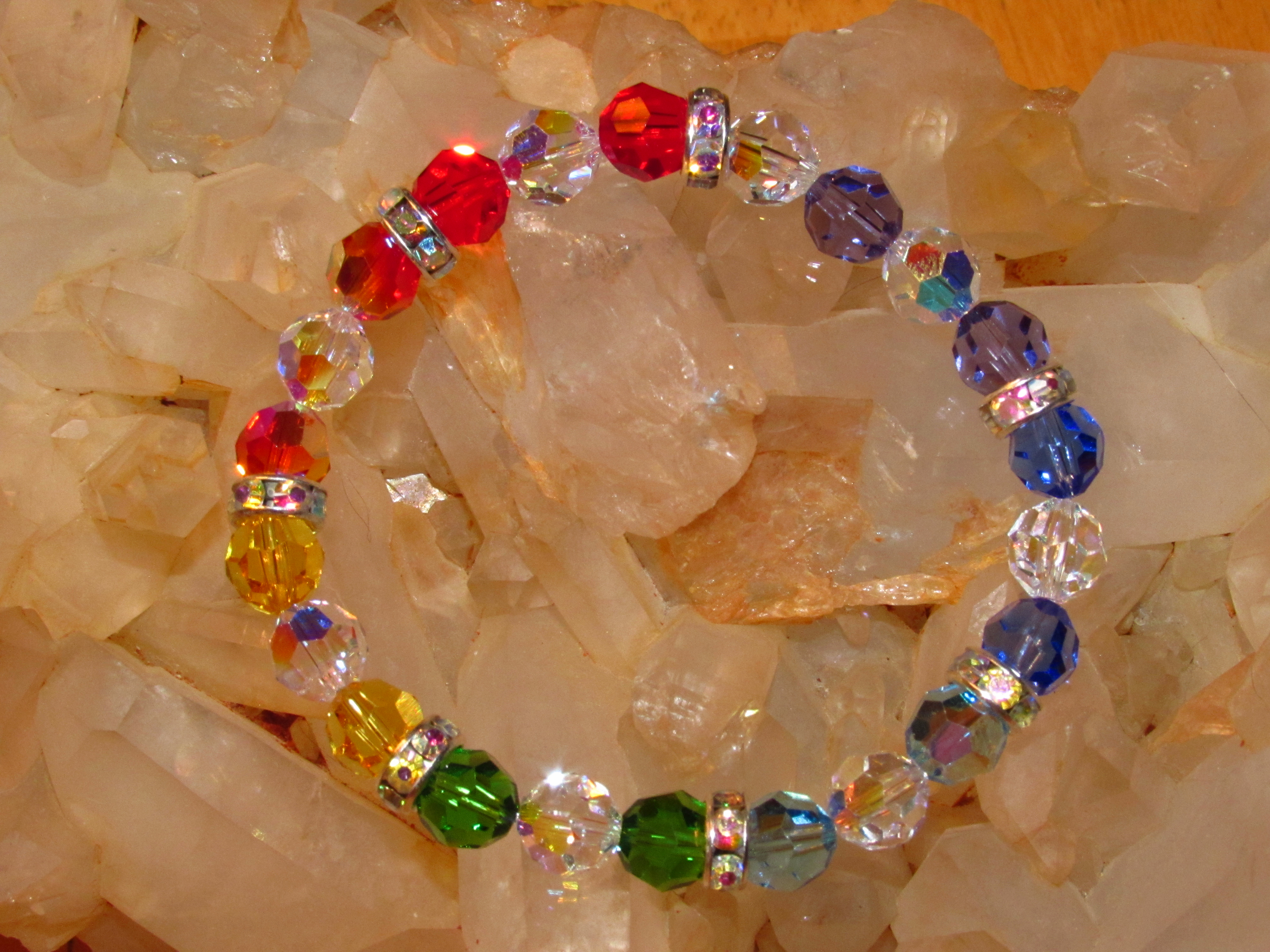 crystal chakra bracelet